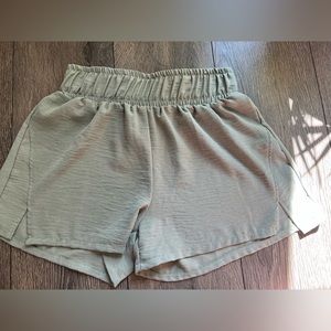 Women’s green athletic shorts